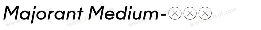 Majorant Medium字体转换